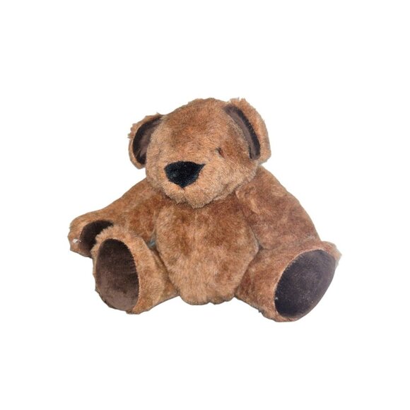 Vintage Retired Handmade Jointed Teddy Plush From the Basic  Vintage Retired Handmade Jointed Teddy Plush From The Basic Brown Bear Factory